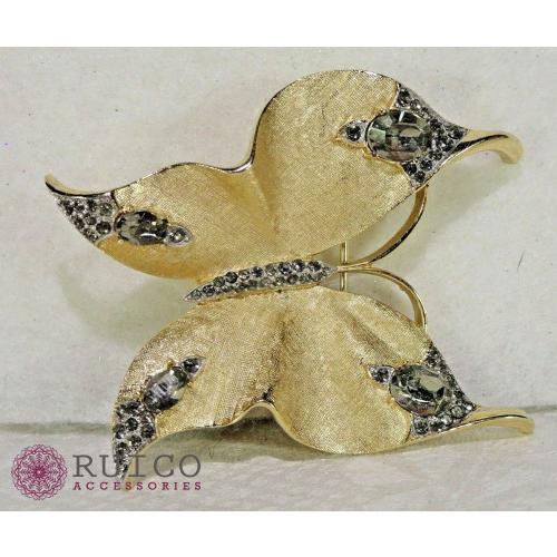 TRIFARI トリファリ ブローチ 蝶 アンティーク TRIFARI トリファリ ブローチ ビンテージ