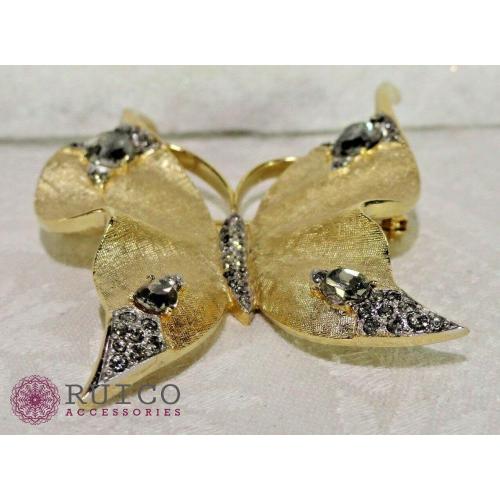 TRIFARI トリファリ ブローチ 蝶 アンティーク TRIFARI トリファリ ブローチ ビンテージ