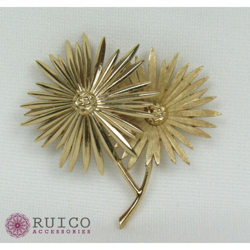 Trifari トリファリ ブローチ フラワー 花 ブローチ 花 ブローチ Ruico Accessories アンティーク Zwtnxk ヤフー店