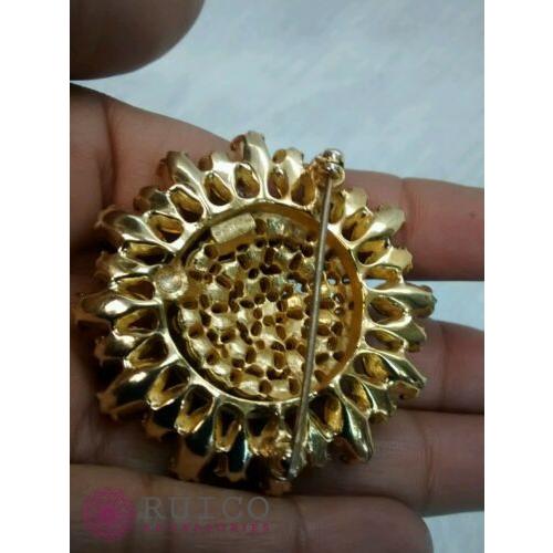 TRIFARI トリファリ ブローチ ラインストーン アンティーク TRIFARI トリファリ ブローチ ビンテージ