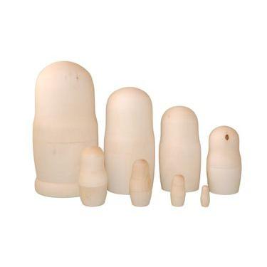 マトリョーシカ　ルクイノ Big size! 白木 マトリョーシカ 8個組 20cm : ルイノク2 - 通販