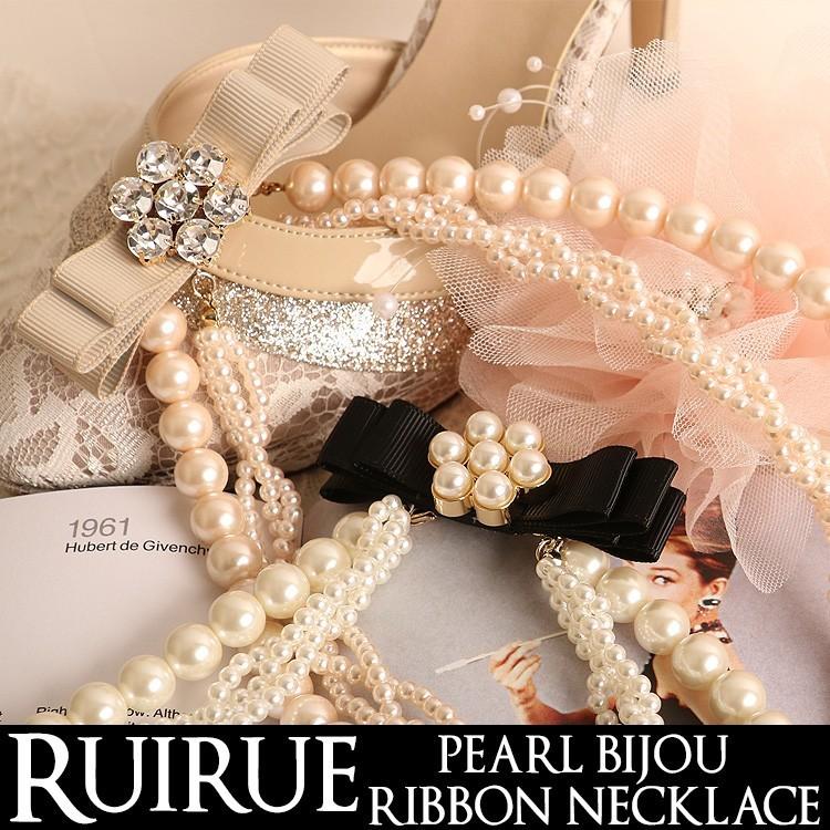 ネックレス お呼ばれ 結婚式 パーティー ドレス アクセサリー パール 上品 50代 40代 30代 代 レディース ミセス 女性 二次会 披露宴 セレモニー プレゼント Ac395 Ruirue Boutiqueヤフー店 通販 Yahoo ショッピング