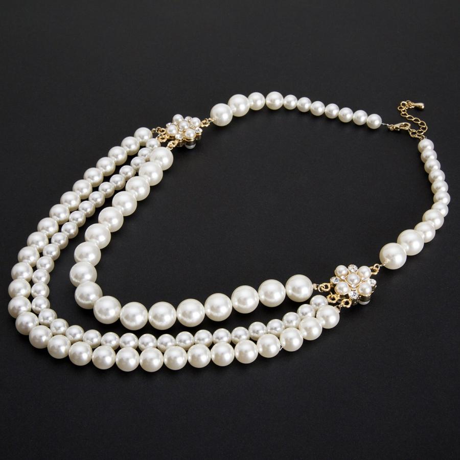 パーティードレス&パールのネックレス RUIRUE BOUTIQUE（ルイルエブティック） ネックレス お呼ばれ 結婚式