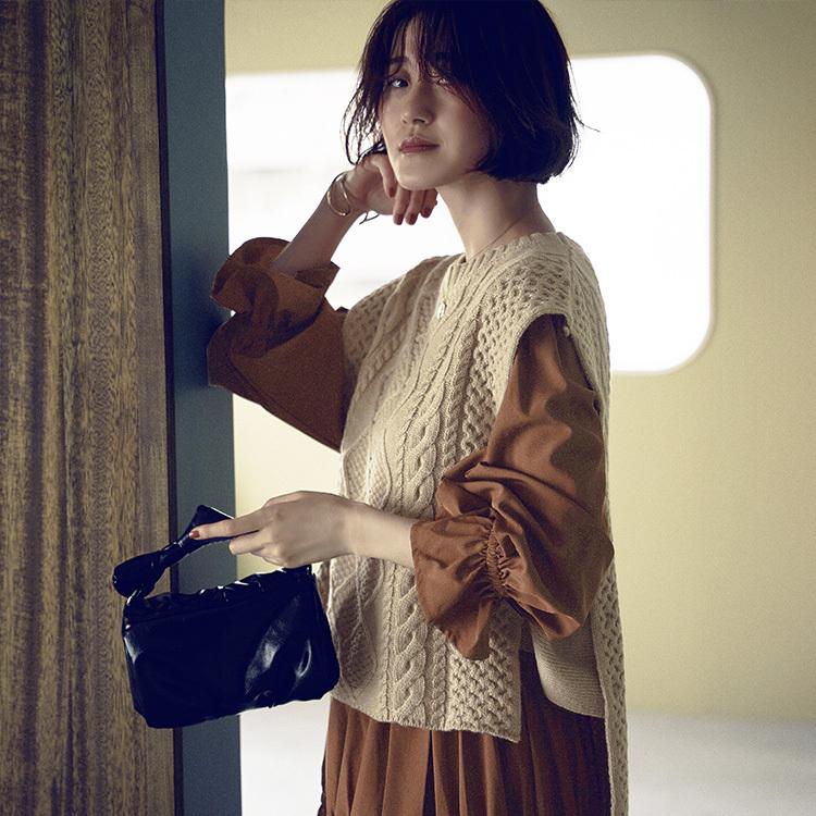 タグ付新品✨ルフィル ＴＲストレッチ/ニットベスト　3way 洗える　完売品 ルフィル le phil ラインベスト LE PHIL (ル フィル) スポンディッシュ