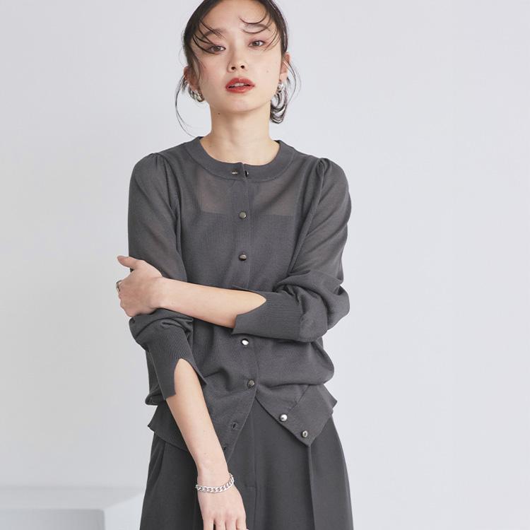 RUIRUE BOUTIQUE レディース カーディガン リブニット サマー RUIRUE BOUTIQUE レディース カーディガン リブニット サマー