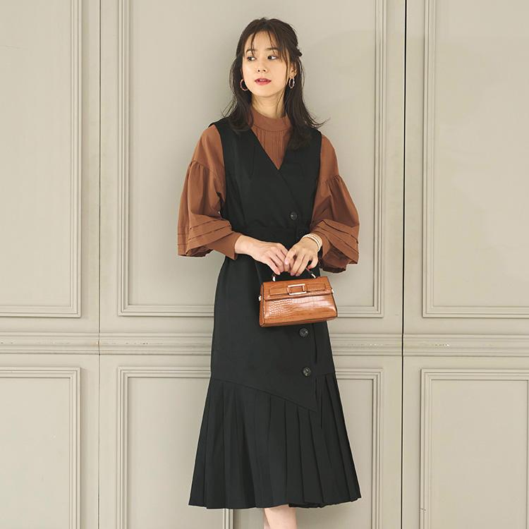 RUIRUE BOUTIQUE レディース ロングワンピース 長袖ブラウス 2点 RUIRUE BOUTIQUE レディース ロングワンピース 長袖ブラウス 2点