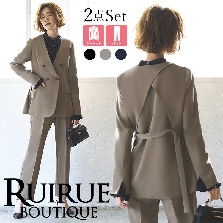 RUIRUE BOUTIQUE レディース スーツ パンツスーツ 大きいサイズ RUIRUE BOUTIQUE レディース スーツ パンツスーツ 大きいサイズ