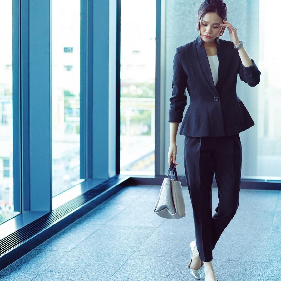 キャリア パンツ スーツ Ol ママスーツ ジャケット セットアップ きれいめ 上品 通勤 レディース ミセス 60代 50代 40代 30代 機能性max 洗える ストレッチ 保温 Csu6 Ruirue Boutique 通販 Yahoo ショッピング