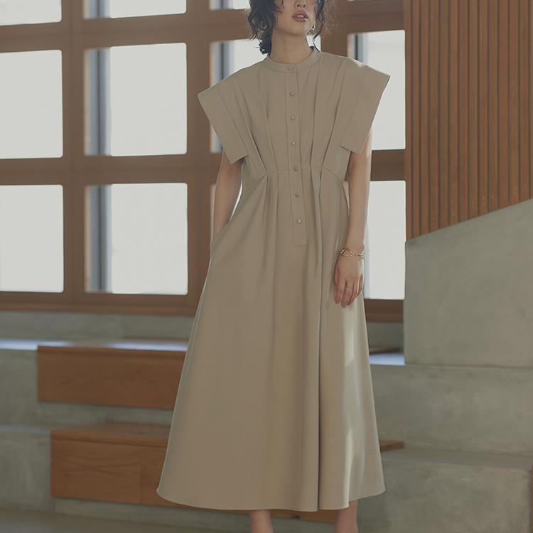 美品.定価3.5万☆ボールジィ 洗える シャツワンピース とろみ ゆったり 36 とろみ素材シャツワンピース（ワンピース）｜antiqua（アンティカ）の