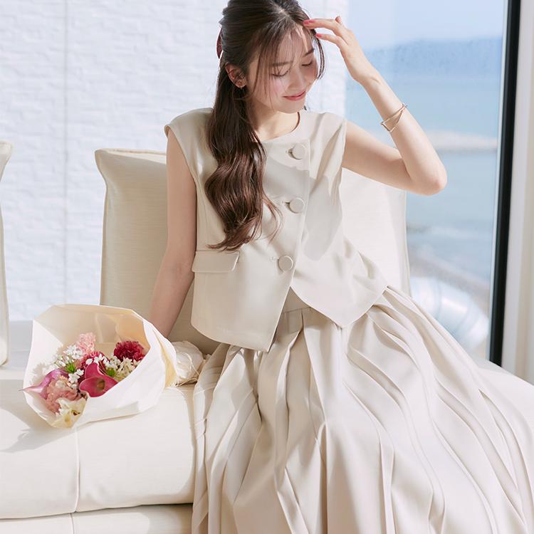 RUIRUE BOUTIQUE（ルイルエブティック） レディース セットアップ ジレ