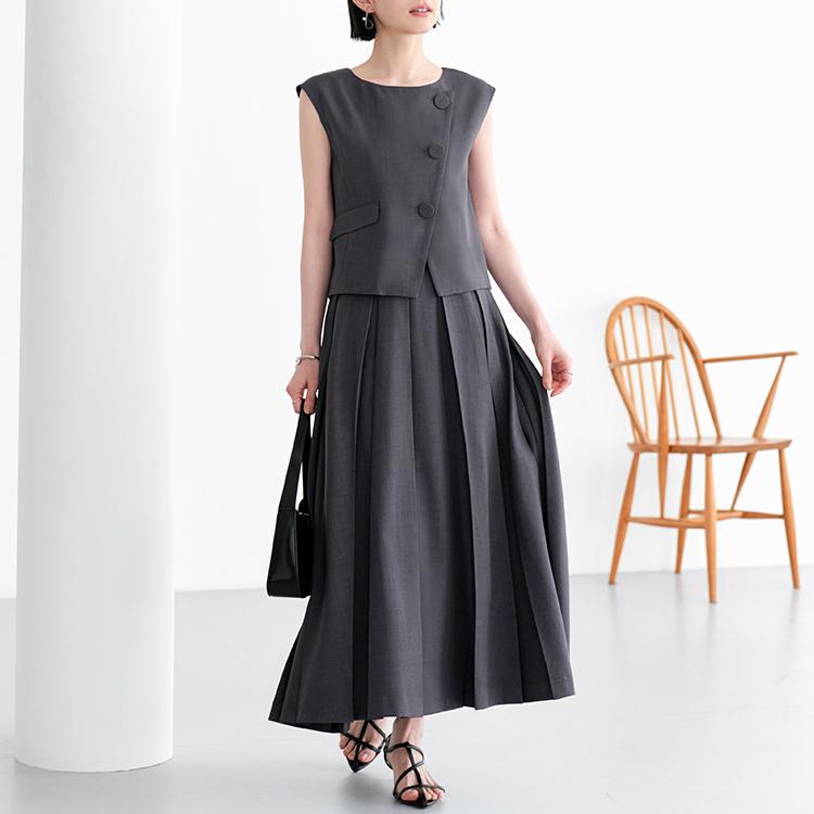 RUIRUE BOUTIQUE（ルイルエブティック） レディース セットアップ ジレ