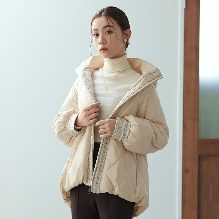 RUIRUE BOUTIQUE レディース ショート丈アウター 中綿 RUIRUE BOUTIQUE レディース ショート丈アウター 中綿