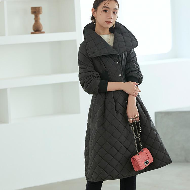 RUIRUE BOUTIQUE レディース キルティングコート ダウンコート RUIRUE BOUTIQUE レディース キルティングコート ダウンコート