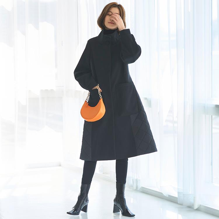 RUIRUE BOUTIQUE レディース キルティングコート スタンドカラー RUIRUE BOUTIQUE レディース キルティングコート スタンドカラー