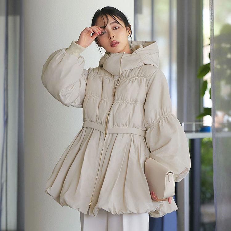 RUIRUE BOUTIQUE レディース アウター 中綿コート ジャンパー ショート 
