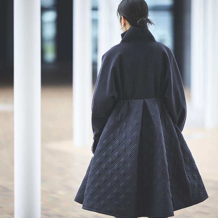 RUIRUE BOUTIQUE レディース アウター 中綿コート ロングコート