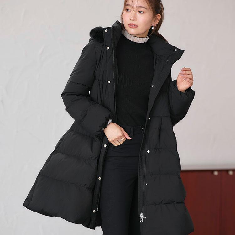 RUIRUE BOUTIQUE レディース ロングダウン ダウンコート