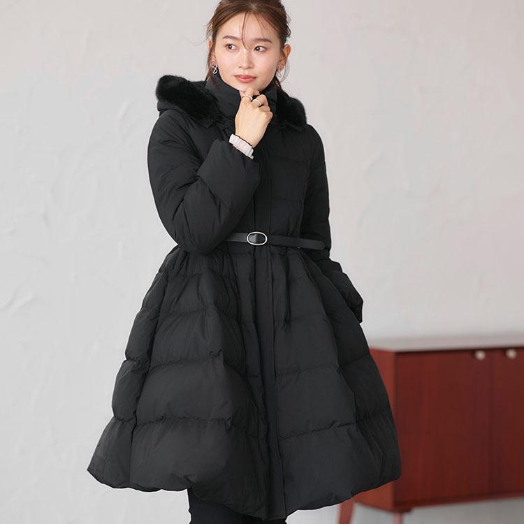 【未使用】美品RUIRUI Boutique　ダウン　Lサイズ RUIRUE BOUTIQUE（ルイルエブティック） ダウンコート レディース