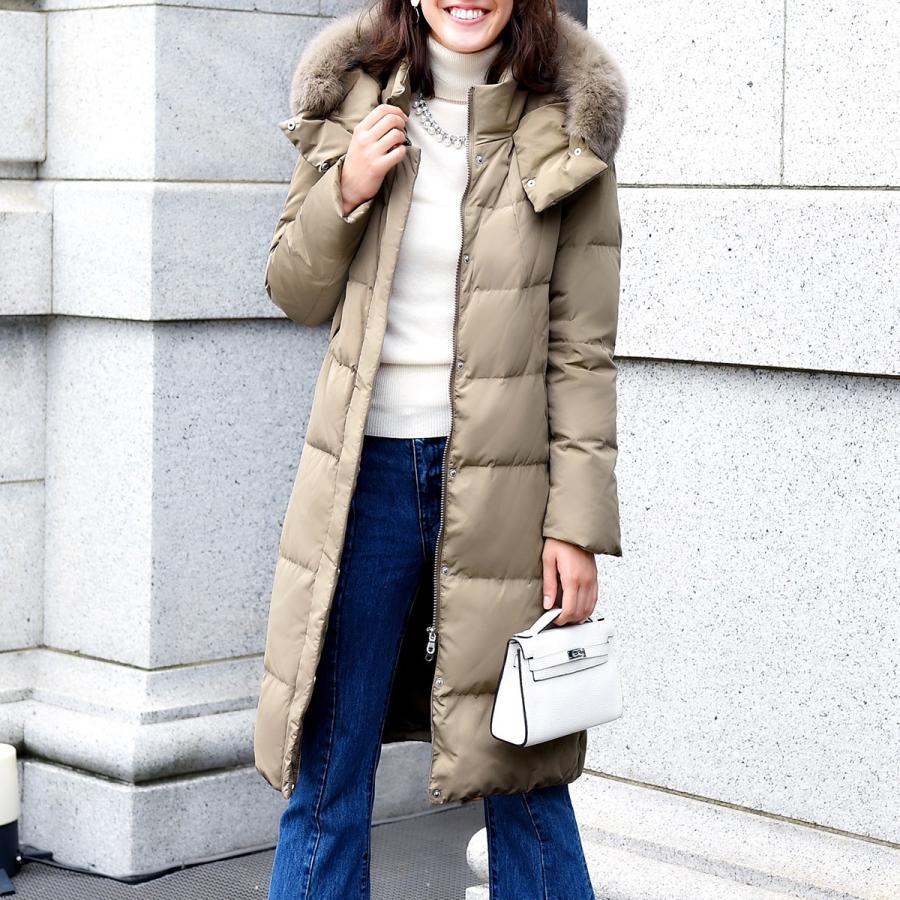 ダウンコート レディース ロングコート アウター ミセス きれいめ 60代 50代 40代 30代 秋 冬 大きいサイズ 上品 防寒 通勤 スーツ おしゃれ 暖かい 体型カバー D604 Ruirue Boutiqueヤフー店 通販 Yahoo ショッピング