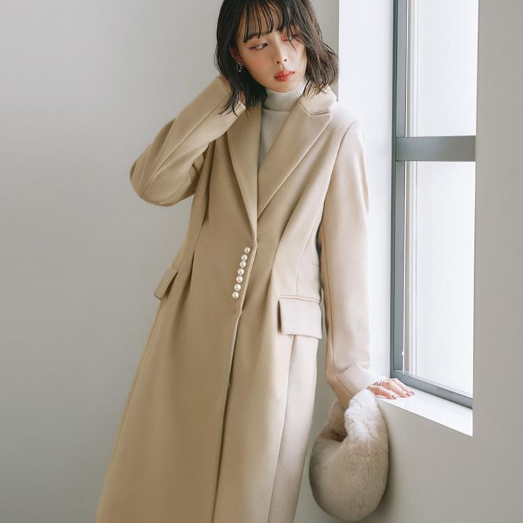 RUIRUE BOUTIQUE レディース ニットメルトンチェスターコート RUIRUE BOUTIQUE レディース ニットメルトンチェスターコート