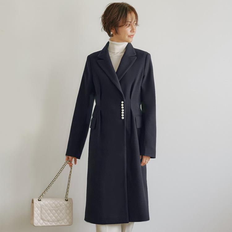 RUIRUE BOUTIQUE レディース ニットメルトンチェスターコート RUIRUE BOUTIQUE レディース ニットメルトンチェスターコート