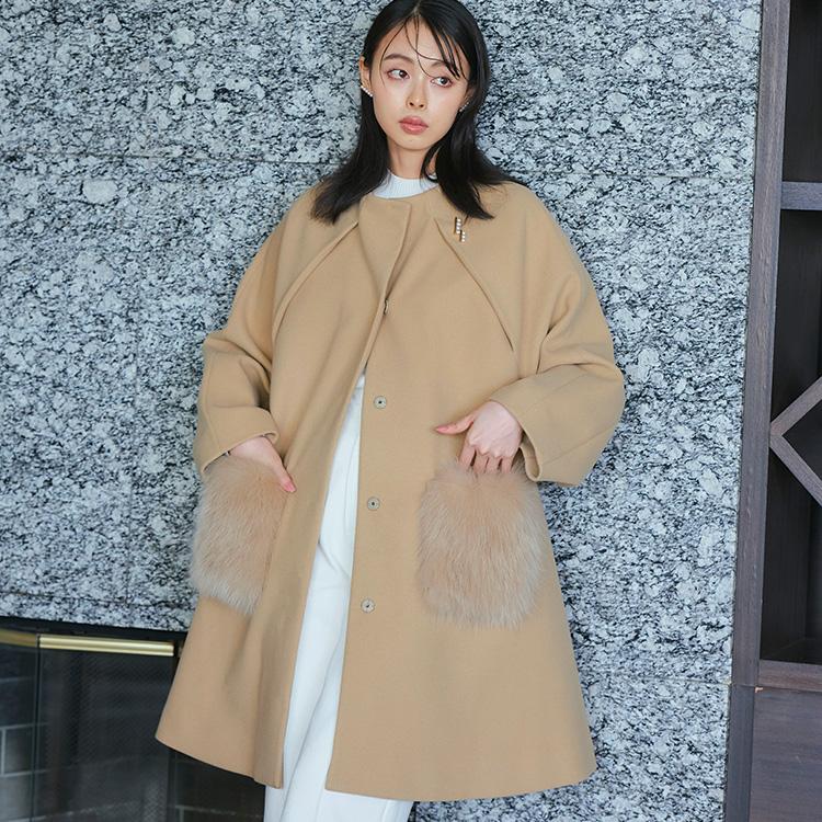 ルルハウスオブロータス⭐︎ウールボアキルティング2wayコート ハウスオブロータス⭐︎ウールボアキルティング2wayコート