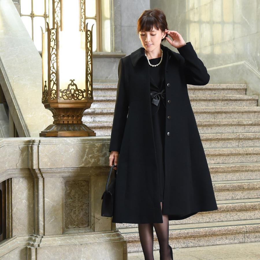 ロングコート レディース ブラックフォーマル 喪服 礼服 冠婚葬祭 ウールコート アウター 50代 40代 30代 ミセス 女性 服装 ママスーツ 卒業 卒園式 きれいめ K4 Ruirue Boutique 通販 Yahoo ショッピング