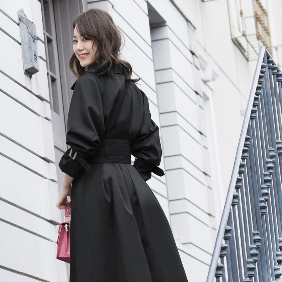 春コーデ レディース トレンチコート スプリングコート ロングコート テロンチ ミセス きれいめ 50代 40代 30代 大きいサイズ 上品 おしゃれ 通勤 母の日 ギフト K643 Ruirue Boutique 通販 Yahoo ショッピング