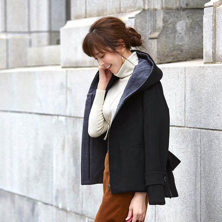 RUIRUE BOUTIQUE レディース ショートコート ウールコート RUIRUE BOUTIQUE レディース ショートコート ウールコート