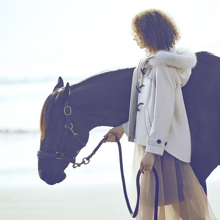 RUIRUE BOUTIQUE レディース ダッフルコート ウールコート RUIRUE BOUTIQUE レディース ダッフルコート ウールコート