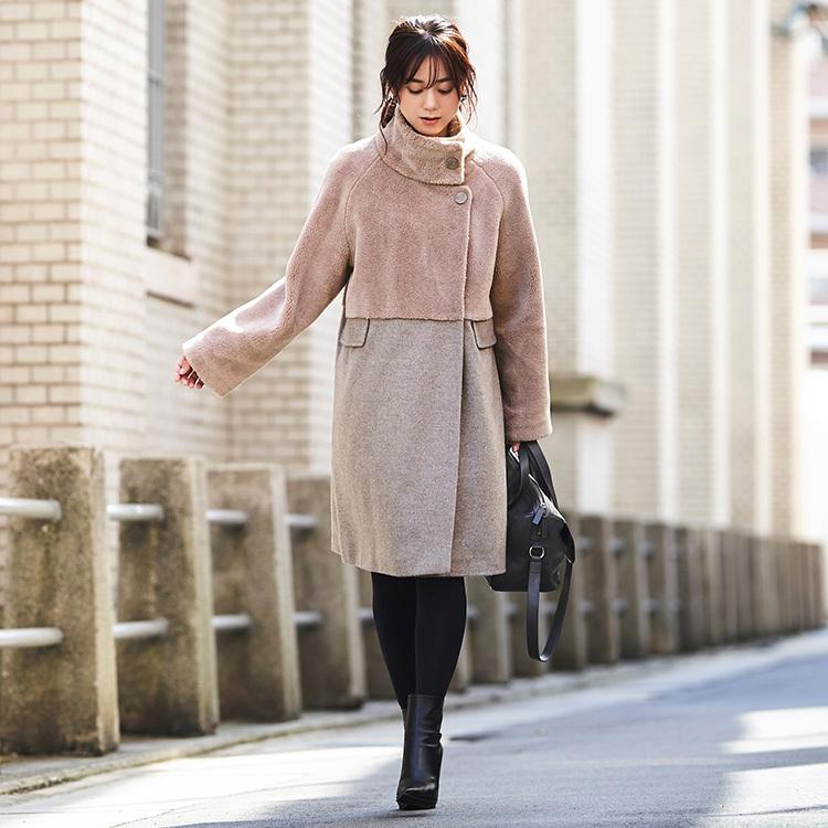 ボアコート レディース ロングコート 冬アウター 大人かわいい ウールコート ミセス きれいめ 50代 40代 30代 春秋 大きいサイズ 上品 おしゃれ 暖かい 冬コーデ K944 Ruirue Boutiqueヤフー店 通販 Yahoo ショッピング
