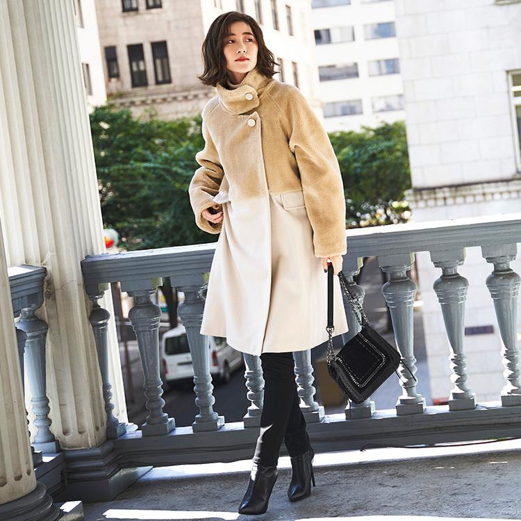 ボアコート レディース ロングコート 冬アウター 大人かわいい ウールコート ミセス きれいめ 50代 40代 30代 春秋 大きいサイズ 上品 おしゃれ 暖かい 冬コーデ K944 Ruirue Boutiqueヤフー店 通販 Yahoo ショッピング