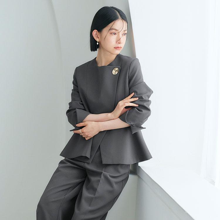 【LALUNE】スーツセットアップ RUIRUE BOUTIQUE（ルイルエブティック） レディース ママスーツ パンツ