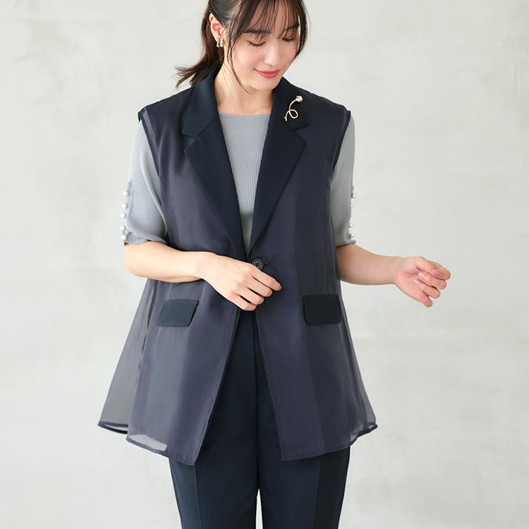 RUIRUE BUTIQUE パールつきパンツスーツ M RUIRUE BOUTIQUE（ルイルエブティック） セレモニースーツ