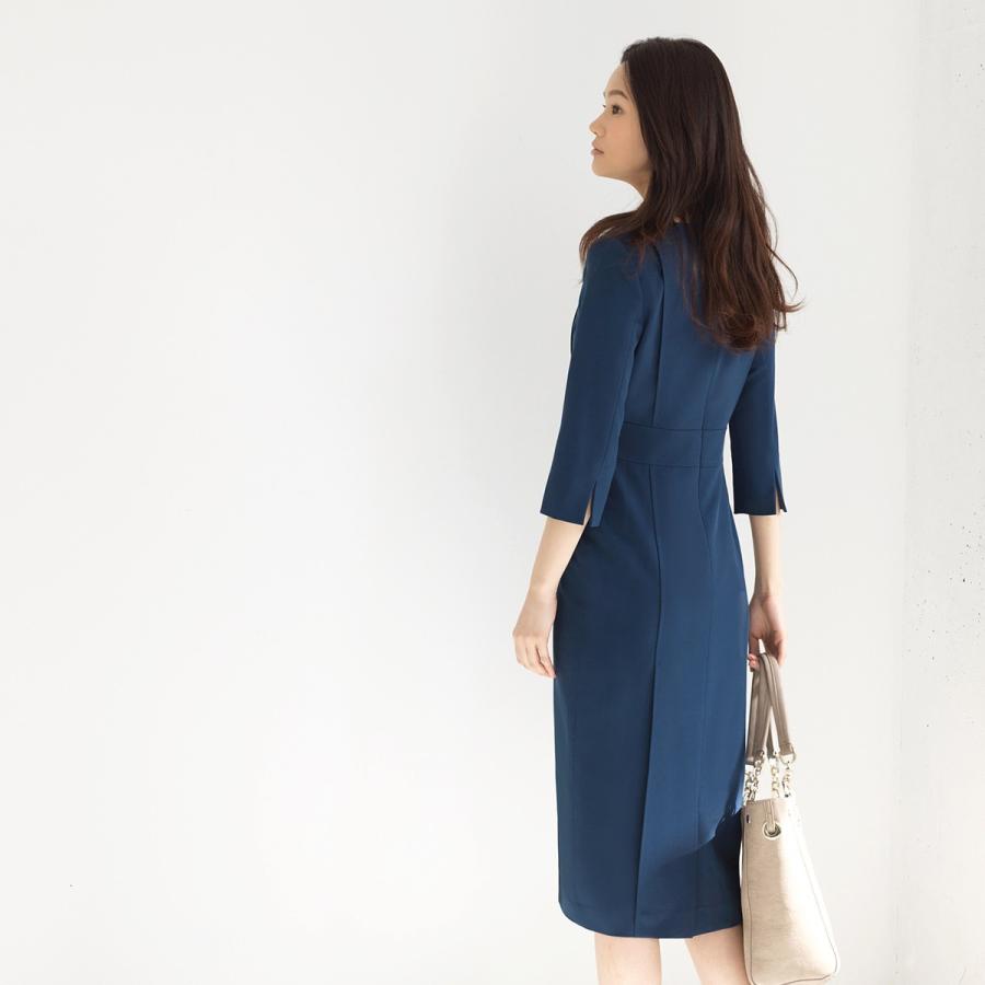 ワンピース レディース 洗える ストレッチ 通勤 Ol オフィスカジュアル 50代40代30代 春コーデ ミセス 女性 服装 上品 ビジネス キャリア フォーマル ママスーツ Su710 Ruirue Boutiqueヤフー店 通販 Yahoo ショッピング