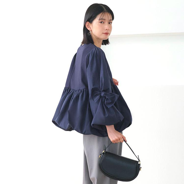 ミューズ ドゥーズィエム クラス ブラウス プルオーバー 長袖 リボン F 黒 楽天市場】ブラウス 長袖（ブランドドゥーズィエムクラス）（シャツ
