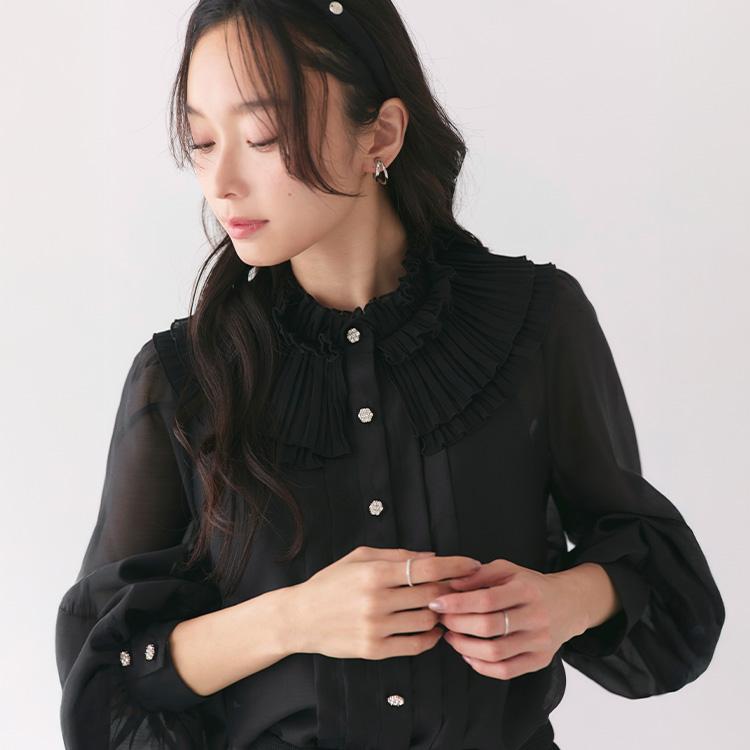 RUIRUE BOUTIQUE（ルイルエブティック） レディース シアーブラウス
