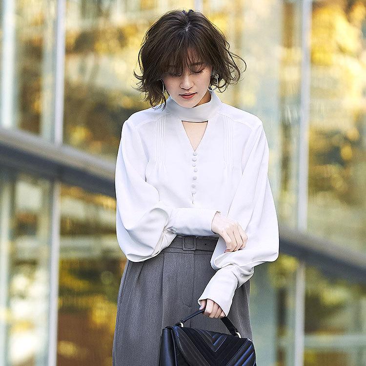 レディース ブラウス トップス オフィスカジュアル 夏コーデ 長袖 通勤 Ol 50代 40代 30代 ミセス 女性 服装 ママスーツインナー 上品 おしゃれ きれいめ 洗える T967 Ruirue Boutiqueヤフー店 通販 Yahoo ショッピング