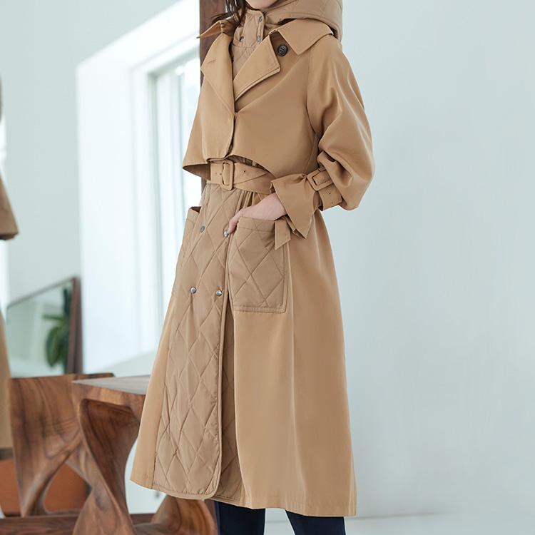 RUIRUE BOUTIQUE レディース ロングトレンチコート ジレ RUIRUE BOUTIQUE レディース ロングトレンチコート ジレ