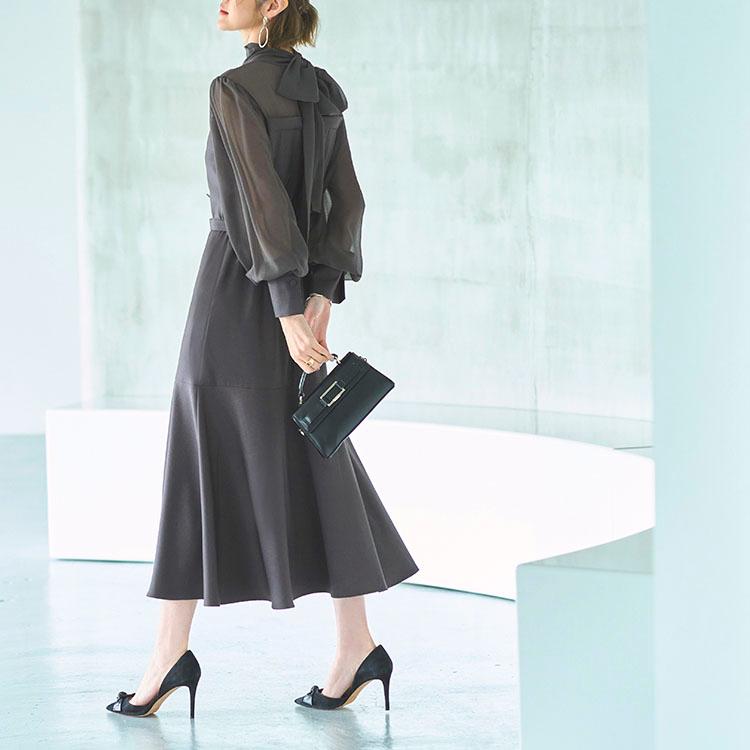 RUIRUE BOUTIQUE マーメイドシルエットロングワンピース