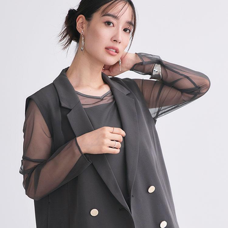 レディース パーティードレス 2点セット 結婚式 ロングワンピース ジレ 大きいサイズ お呼ばれ オケージョン 二次会 披露宴 フォーマル 長袖 上品 ストレッチ | RUIRUE BOUTIQUE | 21