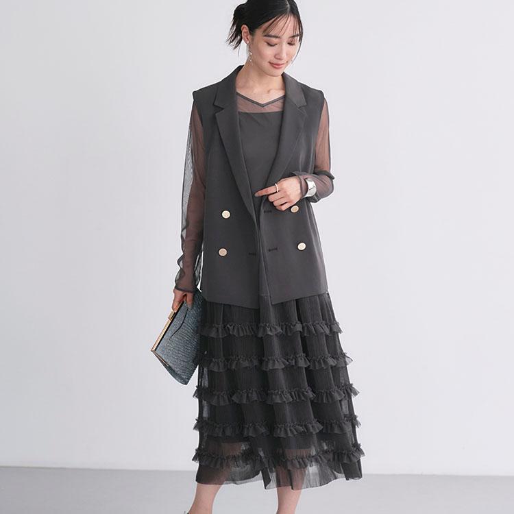 RUIRUE BOUTIQUEパーティドレスLL RUIRUE BOUTIQUE レディース パーティードレス 2点セット 結婚式