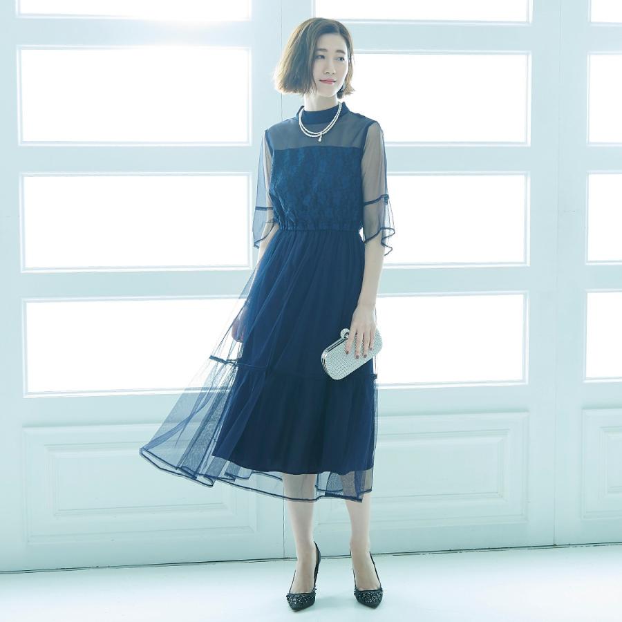 パーティードレス ワンピース 結婚式 ドレス レディース フォーマル 大きいサイズ お呼ばれ 30代 40代 50代 ミセス 上品 服装 女性 袖あり 披露宴 二次会 成人式 U819 Ruirue Boutique 通販 Yahoo ショッピング