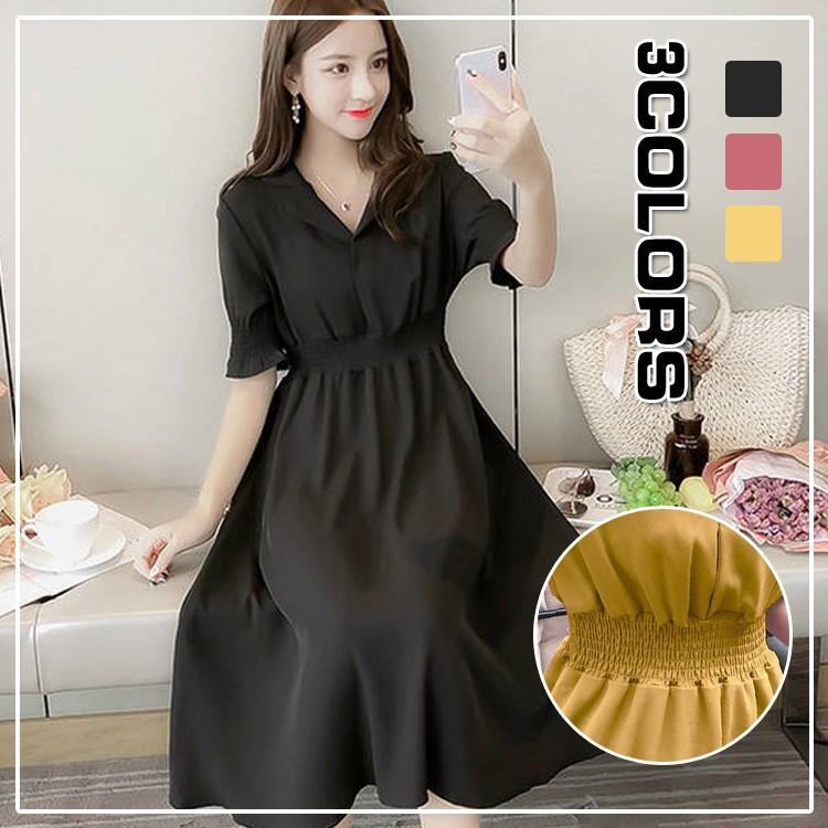 ワンピース レディース シャツワンピース キレイめ マキシ丈ワンピース 夏 半袖ワンピース シフォン 結婚式ドレス オシャレ 上品 着痩せ 3色 春夏 W3q3 Ruisu 通販 Yahoo ショッピング