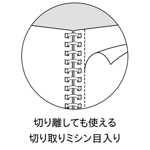 Newtro《ニュートロ》シリーズ キャンパス ソフトリングノート B5 中横罫(B罫) [全4色] コクヨ 10-99Kス-S111BT-L* 【ネコポス可】[M便 1/4]｜rukaruka0551｜08