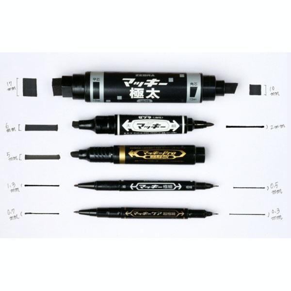 マッキー 極太 油性マーカー 平芯・角芯両用 [全2色] ゼブラ 40-MC-EB