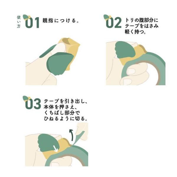 サンスター文具 マスキングテープカッター 《kiritoRING》キリトリング 