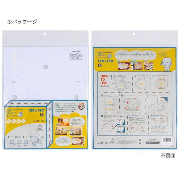ナカバヤシ 紙製組み立てキャンバス (130×130mm) 2枚セット 60-PAC
