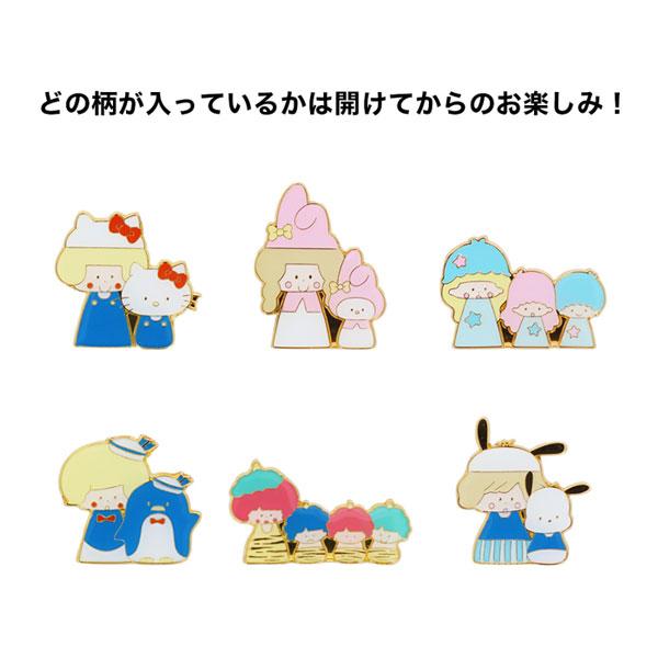 サンスター文具 限定 mizutama×Sanrio characters ピンバッジ [全6柄