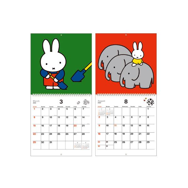 square（スクエア） 2026 カレンダー ミッフィー ウォール式 日曜
